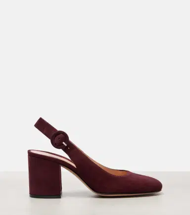 Gianvito Rossi Joelle suede slingback pumps | Thumbnail 4 Gianvito Rossi Joelle suede slingback pumps | Thumbnail 4