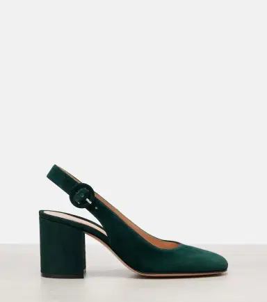 Gianvito Rossi Suede slingback pumps | Thumbnail 2 Gianvito Rossi Suede slingback pumps | Thumbnail 2