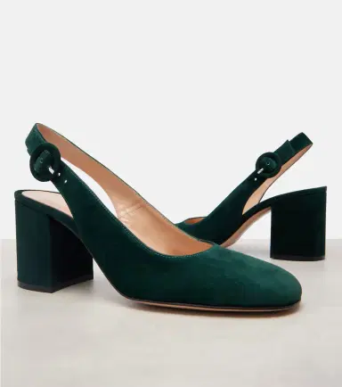 Gianvito Rossi Suede slingback pumps | Thumbnail 4 Gianvito Rossi Suede slingback pumps | Thumbnail 4