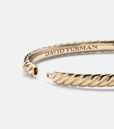 David Yurman Sculpted Cable Buckle 18kt gold bracelet with diamonds | Thumbnail 2 David Yurman Sculpted Cable Buckle 18kt gold bracelet with diamonds | Thumbnail 2