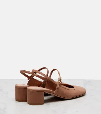 Gianvito Rossi 45 suede slingback pumps | Thumbnail 3 Gianvito Rossi 45 suede slingback pumps | Thumbnail 3