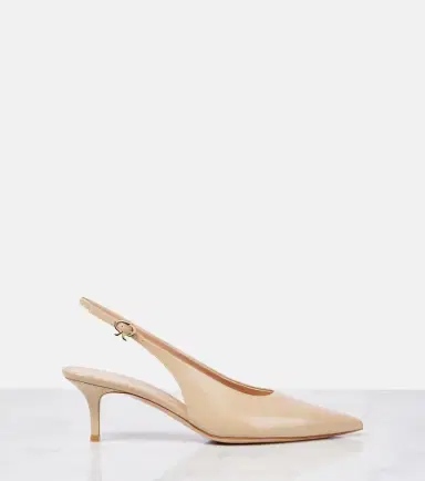 Gianvito Rossi Robbie 55 patent leather slingback pumps | Thumbnail 2 Gianvito Rossi Robbie 55 patent leather slingback pumps | Thumbnail 2