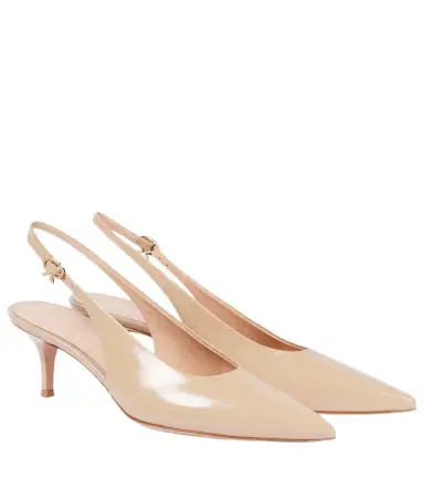 Gianvito Rossi Robbie 55 patent leather slingback pumps | Thumbnail 1 Gianvito Rossi Robbie 55 patent leather slingback pumps | Thumbnail 1