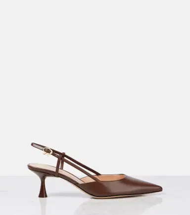 Gianvito Rossi Ascent 55 leather slingback pumps | Thumbnail 4 Gianvito Rossi Ascent 55 leather slingback pumps | Thumbnail 4