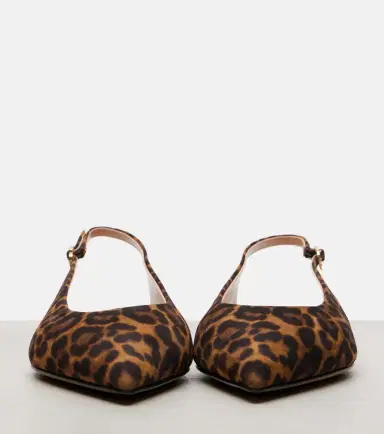 Gianvito Rossi Robbie leopard-print suede slingback flats | Thumbnail 3 Gianvito Rossi Robbie leopard-print suede slingback flats | Thumbnail 3