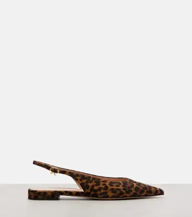 Gianvito Rossi Robbie leopard-print suede slingback flats | Thumbnail 4 Gianvito Rossi Robbie leopard-print suede slingback flats | Thumbnail 4