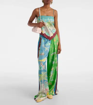 Alemais Alémais Daria printed silk wide-leg pants | Thumbnail 2 Alemais Alémais Daria printed silk wide-leg pants | Thumbnail 2