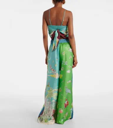 Alemais Alémais Daria printed silk wide-leg pants | Thumbnail 3 Alemais Alémais Daria printed silk wide-leg pants | Thumbnail 3