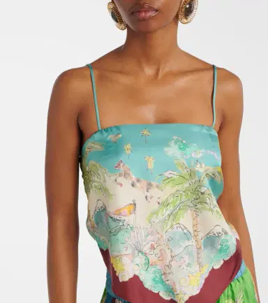 Alemais Alémais Daria printed silk top | Thumbnail 2 Alemais Alémais Daria printed silk top | Thumbnail 2