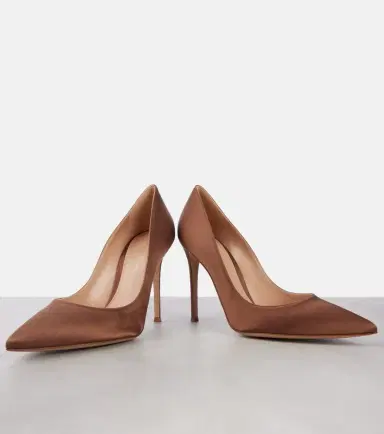 Gianvito Rossi Gianvito 105 satin pumps | Thumbnail 2 Gianvito Rossi Gianvito 105 satin pumps | Thumbnail 2