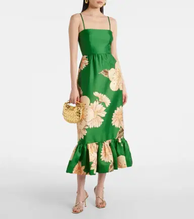 Alemais Alémais Sage floral midi dress | Thumbnail 2 Alemais Alémais Sage floral midi dress | Thumbnail 2