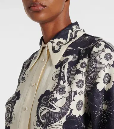 Alemais Alémais Mickey printed linen shirt dress | Thumbnail 6 Alemais Alémais Mickey printed linen shirt dress | Thumbnail 6