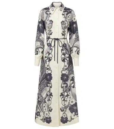 Alemais Alémais Mickey printed linen shirt dress | Thumbnail 1 Alemais Alémais Mickey printed linen shirt dress | Thumbnail 1
