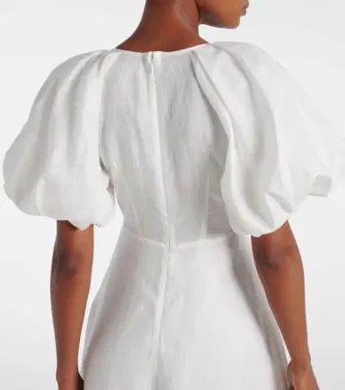 Alemais Alémais Magnolia embroidered linen midi dress | Thumbnail 5 Alemais Alémais Magnolia embroidered linen midi dress | Thumbnail 5