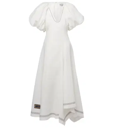 Alemais Alémais Magnolia embroidered linen midi dress | Thumbnail 1 Alemais Alémais Magnolia embroidered linen midi dress | Thumbnail 1