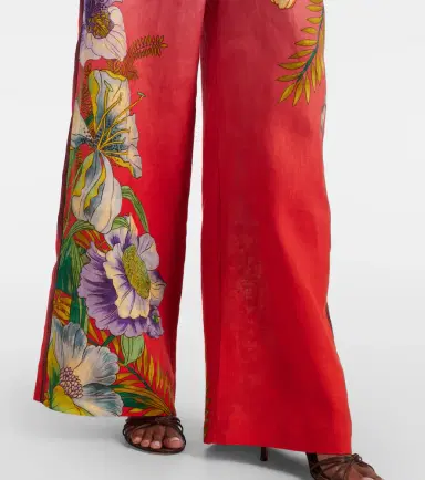 Alemais Alémais Inez ombré linen wide-leg pants | Thumbnail 3 Alemais Alémais Inez ombré linen wide-leg pants | Thumbnail 3