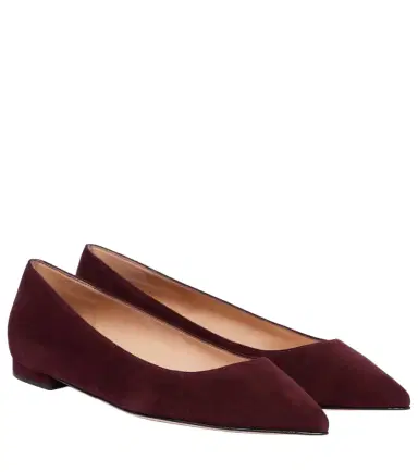 Gianvito Rossi Gianvito suede ballet flats | Thumbnail 1 Gianvito Rossi Gianvito suede ballet flats | Thumbnail 1