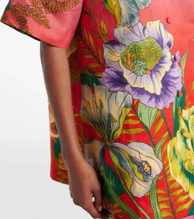 Alemais Alémais Inez floral linen shirt | Thumbnail 2 Alemais Alémais Inez floral linen shirt | Thumbnail 2