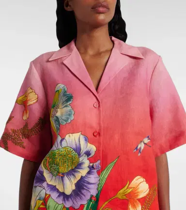 Alemais Alémais Inez floral linen shirt | Thumbnail 5 Alemais Alémais Inez floral linen shirt | Thumbnail 5