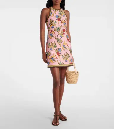 Alemais Alémais Floral halterneck linen-blend minidress | Thumbnail 4 Alemais Alémais Floral halterneck linen-blend minidress | Thumbnail 4