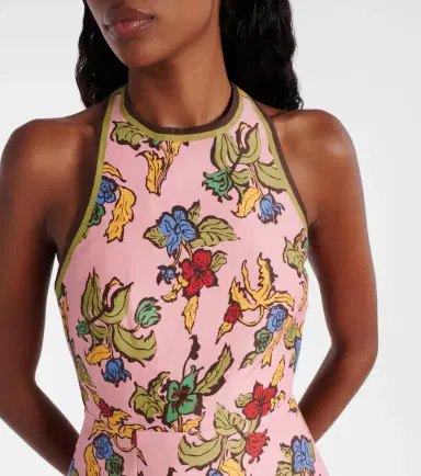 Alemais Alémais Floral halterneck linen-blend minidress | Thumbnail 5 Alemais Alémais Floral halterneck linen-blend minidress | Thumbnail 5