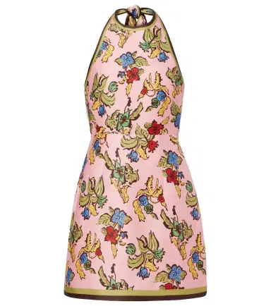 Alemais Alémais Floral halterneck linen-blend minidress | Thumbnail 1 Alemais Alémais Floral halterneck linen-blend minidress | Thumbnail 1
