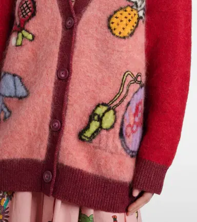 Alemais Alémais Court embroidered wool-blend cardigan | Thumbnail 2 Alemais Alémais Court embroidered wool-blend cardigan | Thumbnail 2