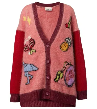 Alemais Alémais Court embroidered wool-blend cardigan | Thumbnail 1 Alemais Alémais Court embroidered wool-blend cardigan | Thumbnail 1
