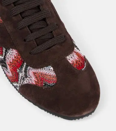 Missoni Lamé-trimmed suede sneakers | Thumbnail 4 Missoni Lamé-trimmed suede sneakers | Thumbnail 4