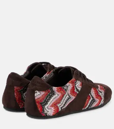 Missoni Lamé-trimmed suede sneakers | Thumbnail 5 Missoni Lamé-trimmed suede sneakers | Thumbnail 5