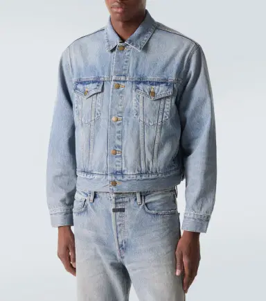 Fear of God Trucker cropped denim jacket | Thumbnail 4 Fear of God Trucker cropped denim jacket | Thumbnail 4