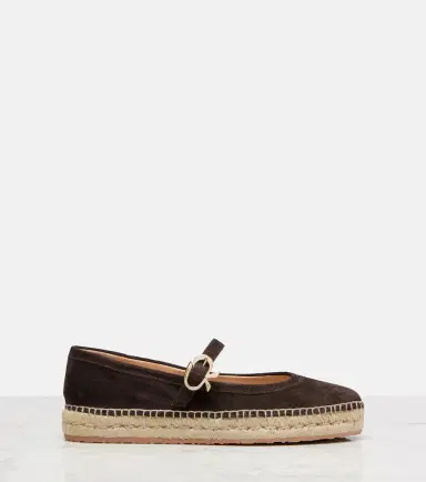 Gianvito Rossi Elda suede espadrilles Mary Jane flats | Thumbnail 4 Gianvito Rossi Elda suede espadrilles Mary Jane flats | Thumbnail 4
