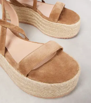 Gianvito Rossi Suede-trimmed platform espadrilles | Thumbnail 3 Gianvito Rossi Suede-trimmed platform espadrilles | Thumbnail 3