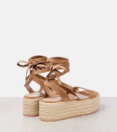 Gianvito Rossi Suede-trimmed platform espadrilles | Thumbnail 4 Gianvito Rossi Suede-trimmed platform espadrilles | Thumbnail 4
