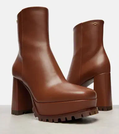 Gianvito Rossi Harlem 70 leather platform ankle boots | Thumbnail 3 Gianvito Rossi Harlem 70 leather platform ankle boots | Thumbnail 3