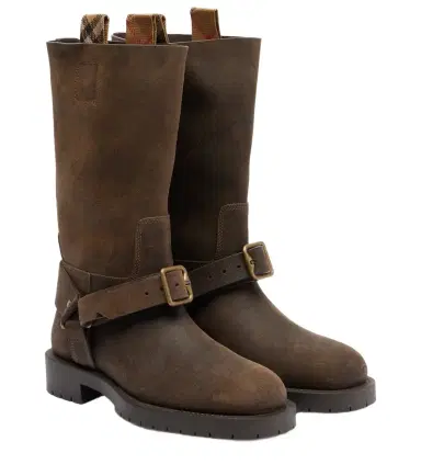 Burberry Soft Saddle suede knee-high boots | Thumbnail 1 Burberry Soft Saddle suede knee-high boots | Thumbnail 1