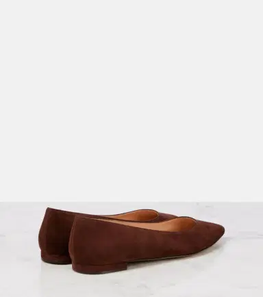 Gianvito Rossi Gianvito suede ballet flats | Thumbnail 3 Gianvito Rossi Gianvito suede ballet flats | Thumbnail 3