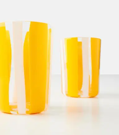 Dolce & Gabbana Casa Taormina set of 2 striped glass tumblers | Thumbnail 4 Dolce & Gabbana Casa Taormina set of 2 striped glass tumblers | Thumbnail 4