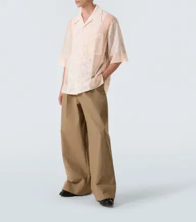 Simone Rocha Patchwork lace bowling shirt | Thumbnail 4 Simone Rocha Patchwork lace bowling shirt | Thumbnail 4