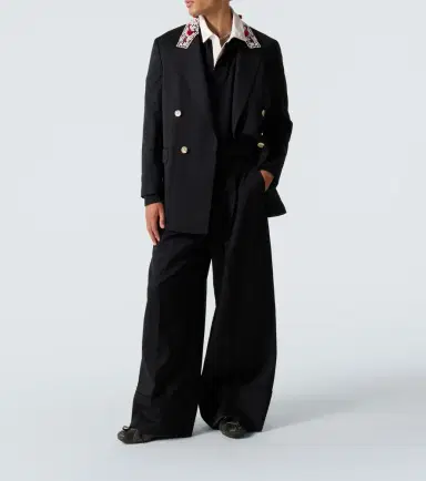 Simone Rocha Embellished double-breasted blazer | Thumbnail 3 Simone Rocha Embellished double-breasted blazer | Thumbnail 3
