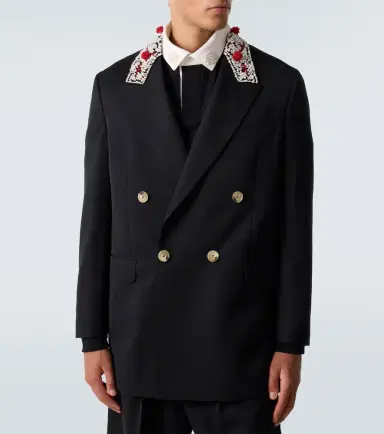 Simone Rocha Embellished double-breasted blazer | Thumbnail 7 Simone Rocha Embellished double-breasted blazer | Thumbnail 7