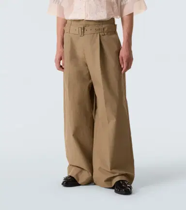 Simone Rocha Cotton-blend canvas wide-leg pants | Thumbnail 4 Simone Rocha Cotton-blend canvas wide-leg pants | Thumbnail 4