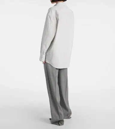 Saint Laurent Cassandre striped cotton shirt | Thumbnail 6 Saint Laurent Cassandre striped cotton shirt | Thumbnail 6