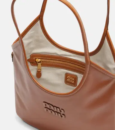 Miu Miu Ivy leather shopper | Thumbnail 3 Miu Miu Ivy leather shopper | Thumbnail 3
