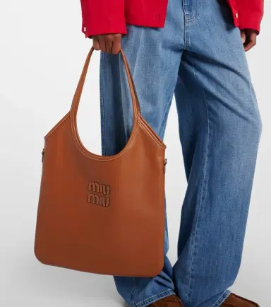 Miu Miu Ivy leather shopper | Thumbnail 4 Miu Miu Ivy leather shopper | Thumbnail 4