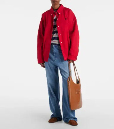 Miu Miu Ivy leather shopper | Thumbnail 5 Miu Miu Ivy leather shopper | Thumbnail 5