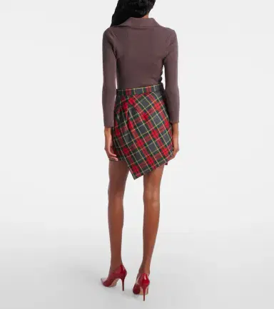 Vivienne Westwood Infinity plaid virgin wool miniskirt | Thumbnail 2 Vivienne Westwood Infinity plaid virgin wool miniskirt | Thumbnail 2