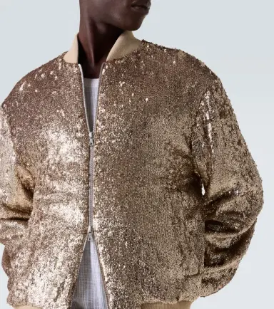 Dries Van Noten Sequined bomber jacket | Thumbnail 2 Dries Van Noten Sequined bomber jacket | Thumbnail 2