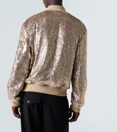 Dries Van Noten Sequined bomber jacket | Thumbnail 3 Dries Van Noten Sequined bomber jacket | Thumbnail 3