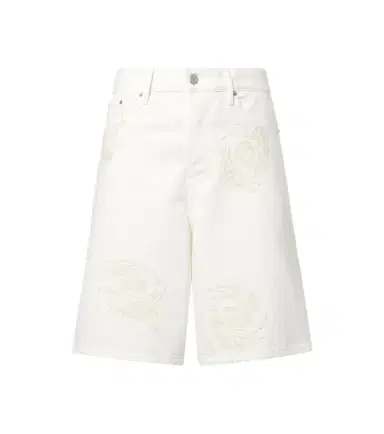 Dries Van Noten Embroidered denim Bermuda shorts | Thumbnail 1 Dries Van Noten Embroidered denim Bermuda shorts | Thumbnail 1